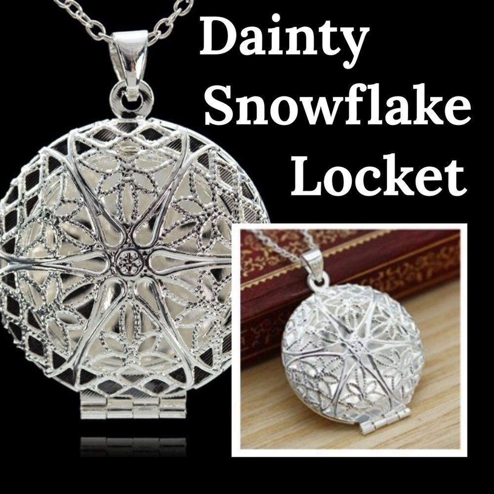 Snowflake ❄️ Locket Necklace